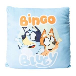 Bluey And Bingo Kids Pillow Soft Plush Travel Pillow 14" NEW NWT